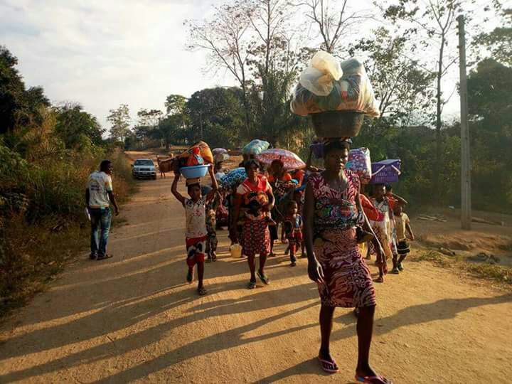 Refugees fleeing Cameroon